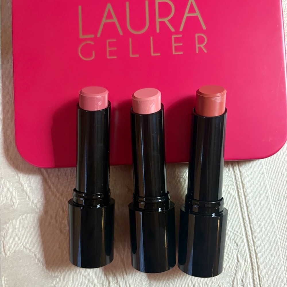 Laura Geller Smart Pout Matte Lipstick Set Trio Wise Clever Expert BNIB